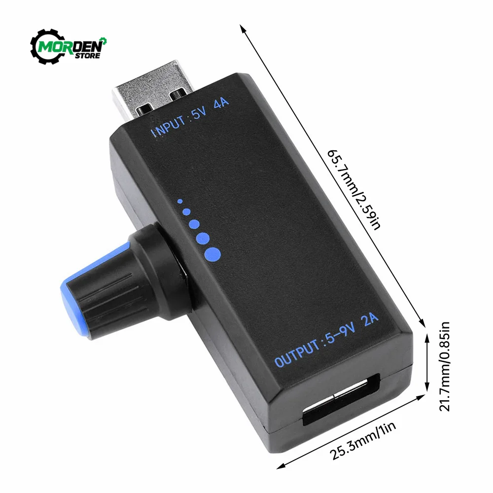 DC5V 4A 18W USB Speed Controller Fan Radiator Stepless Speed Controller Adjustable Control USB Fan Speed Radiator Power Supply