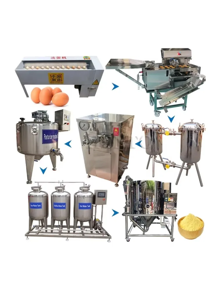 High Automation Dried Egg Powder Machine / Machines for Making Egg Powder / Egg Powder Production Machine Customized