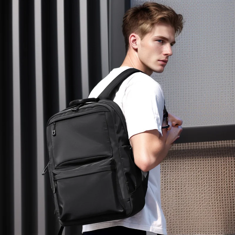

Casual Daypack Travel Backpack Men's College Student Bag Trendy Simple Backpack Waterproof Outdoor Sports Rucksack