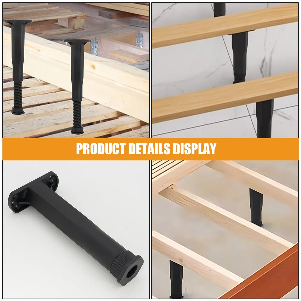 4Pcs Adjustable Furniture Legs Bed Leg Replacement Heavy Duty Table Support Bracket Extender Bracket Chair Leg Extenders
