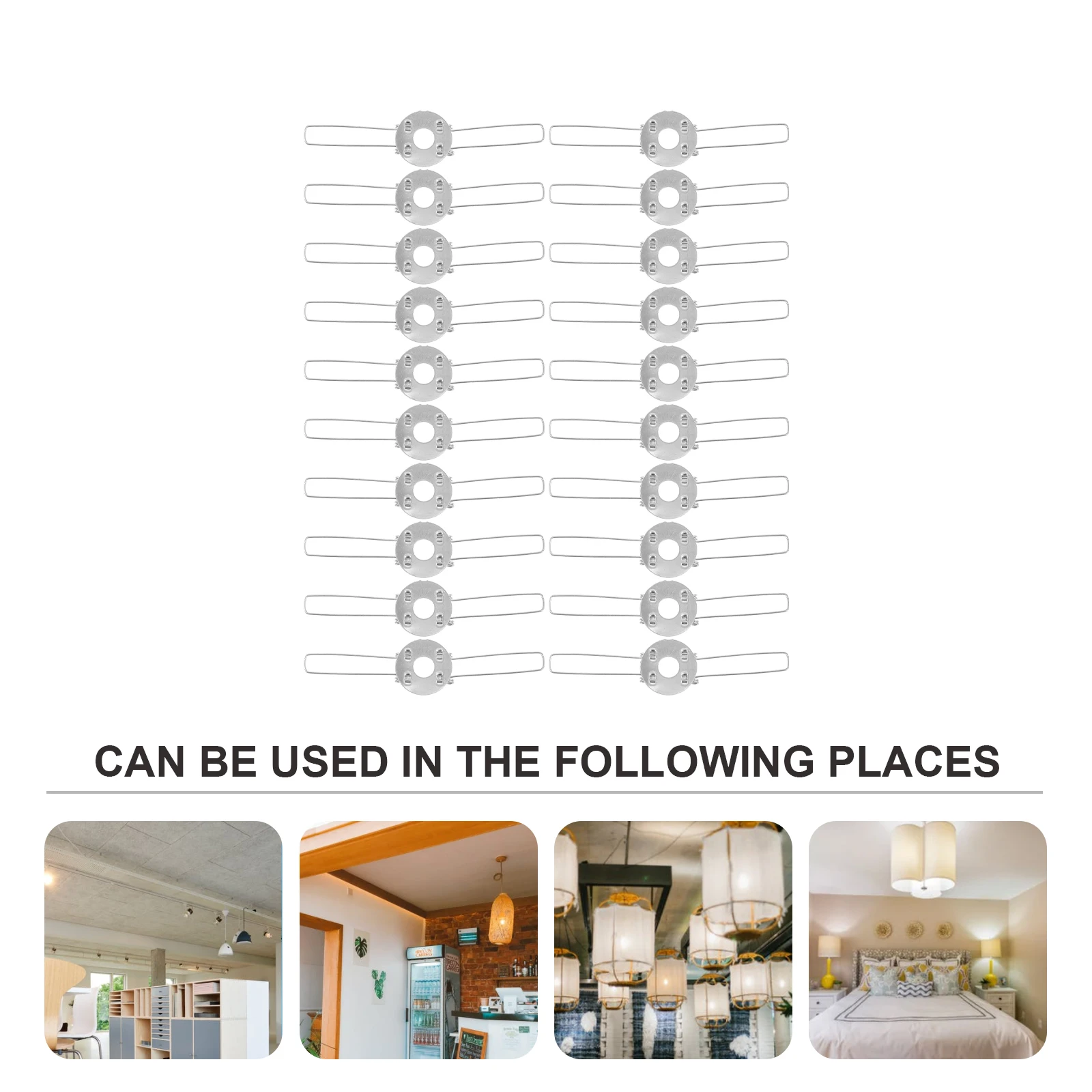 20Pcs Ceiling Lightsshade Spring Clips Ceiling Lights Shape Fixing Buckles DIY Lighting Accessories Accessories Holder Clips