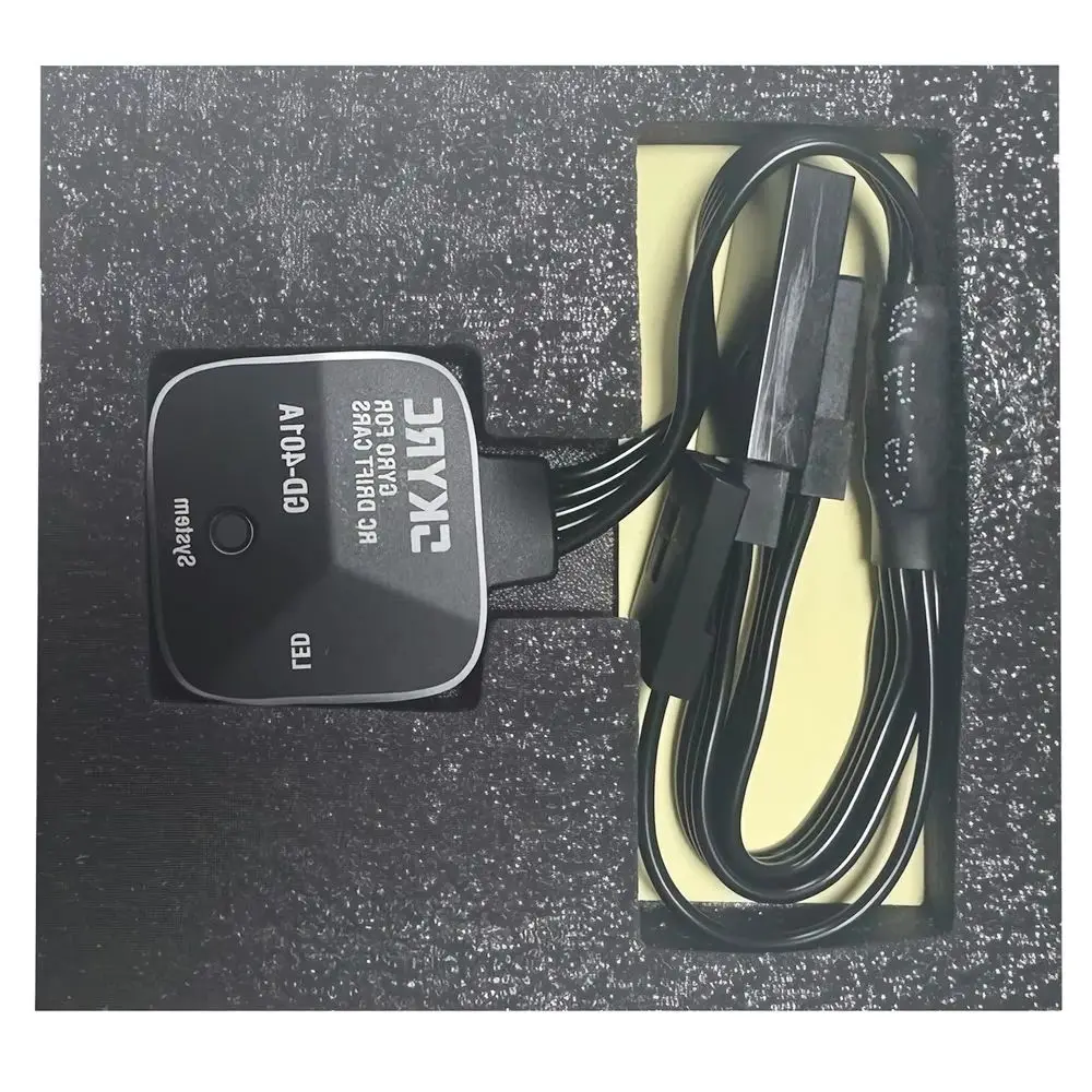 SkyRC GD-401A Drifting Gyro for RC Cars CNC Aluminum Drift Steering Gyroscope 9 Preset Curves One-Touch Reverse PWM Control