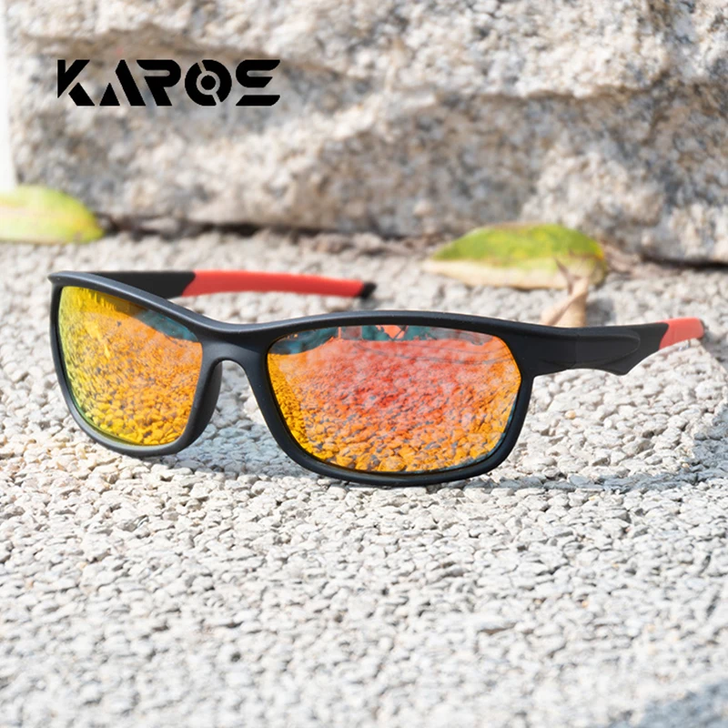 Karos Polarized Sunglasses Men Women Outdoor Sports UV400 Eyewear Fishing Driving Glasses Bike Cycling Hiking Camping Shades