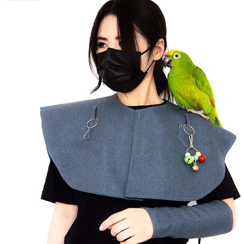 Parrot Shoulder Cape Arm Protector Anti-Scratch Shawl for Budgies Lovebirds D0LD