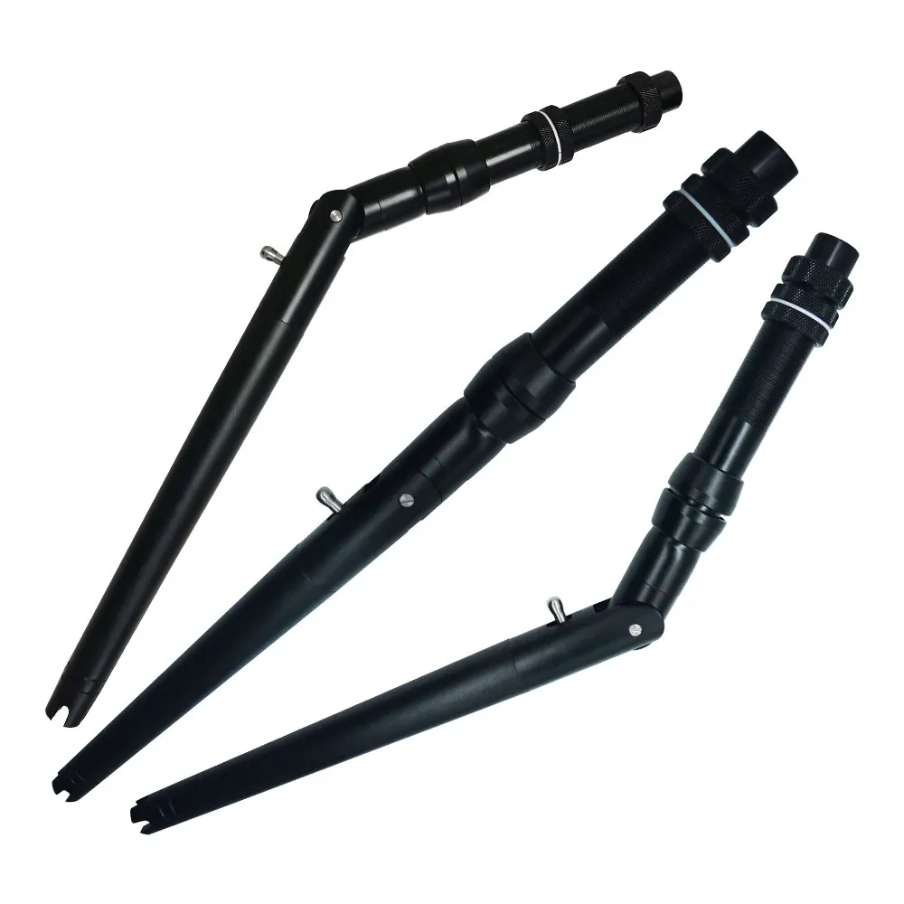 #Adjustable Aluminum Trolling Fishing Rod with Straight Bent Handle 2# 4# Bidirectional Adjustment for River Fishing