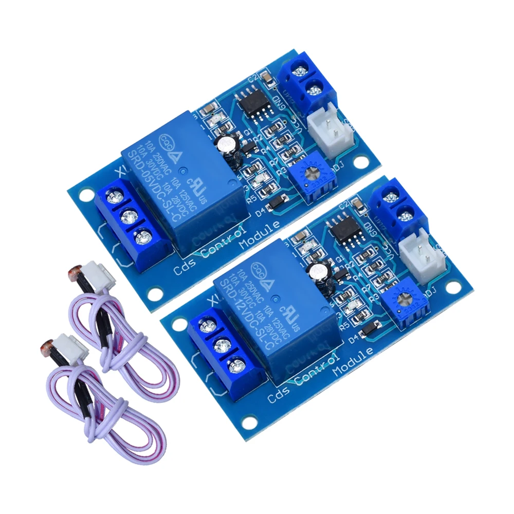 XH-M131 5V 12V Light Control Switch Photoresistor Relay Module Detection Sensor 10A brightness Automatic Control Module