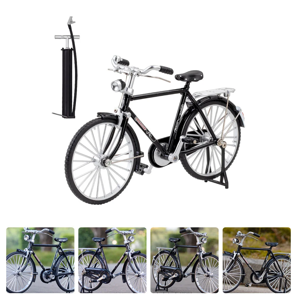 1:10 Mini Legierung Modell Fahrrad Diecast Metall Simulation Altmodische Retro 28Bar Fahrrad Finger Spielzeug Kinder Sammlung Geschenke