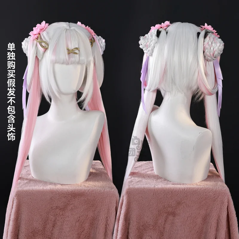 Jogo wuthering ondas jinhsi flor de pêssego cosplay traje peruca novo vestido de pele jinzhou magistrate jue feminino meninas halloween cos