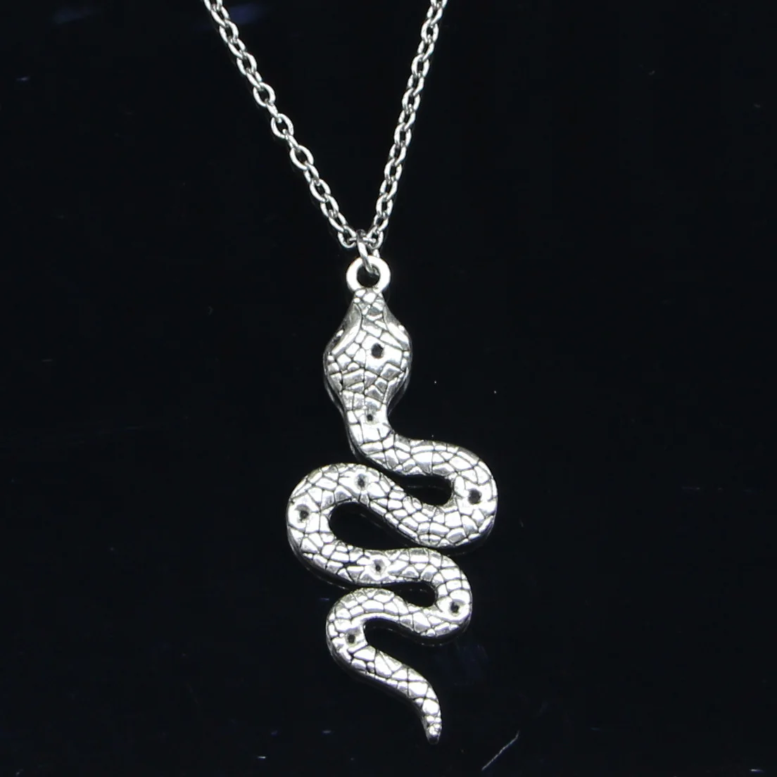 

20pcs New Fashion Necklace 51x21mm Snake Cobra Pendants Short Long Women Men Colar Gift Jewelry Choker