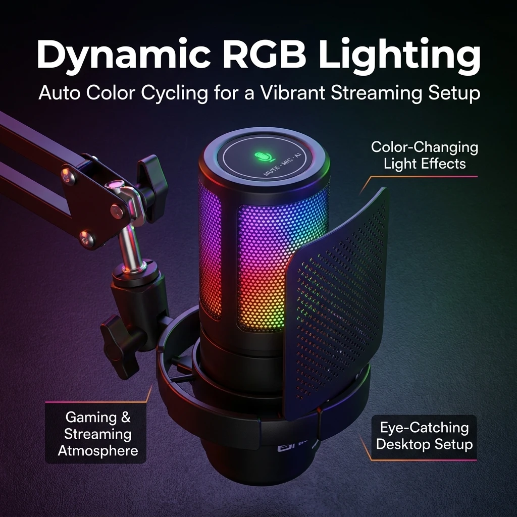 ゲーム用ボイスバランス調整機能とノイズキャンセリング機能を搭 - Streaming Mic Condenser のレビューと価格
