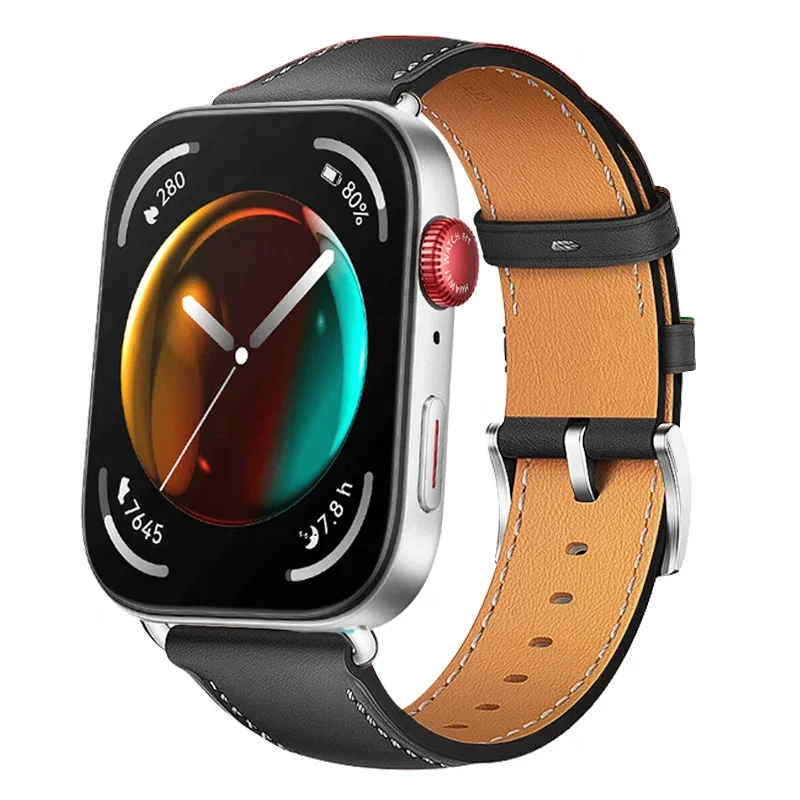 Genuine Leather Band For Huawei Watch Fit 3 Smartwatch Strap Replacement Sport Wristband retro Bracelet Huawei Fit 2 Accessories