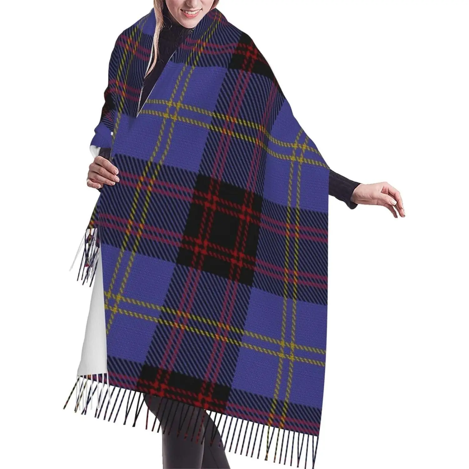 

Женская мода, кашемировый шарф с кисточкой, большой шарф, теплая праздничная шаль, накидка, шаль для подарка, женская весна-осень-зима