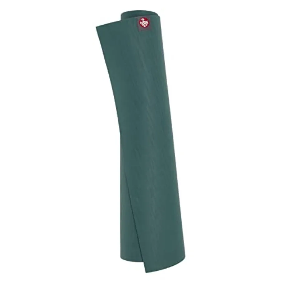 Yoga Mat for Indoor Practice, Natural Rubber, Charcoal Grey, Eco-Friendly with Soft Textured Surface and Natural Next-to-Skin F