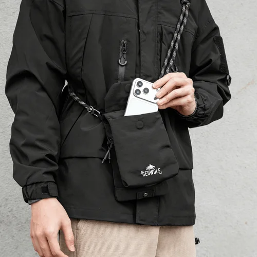 Imagen 2 del producto Monedero multifuncional para teléfono móvil, Mini bolso cruzado, cartera de viaje, monederos hinchados, estuche organizador RFID, bolsa fácil de ocultar