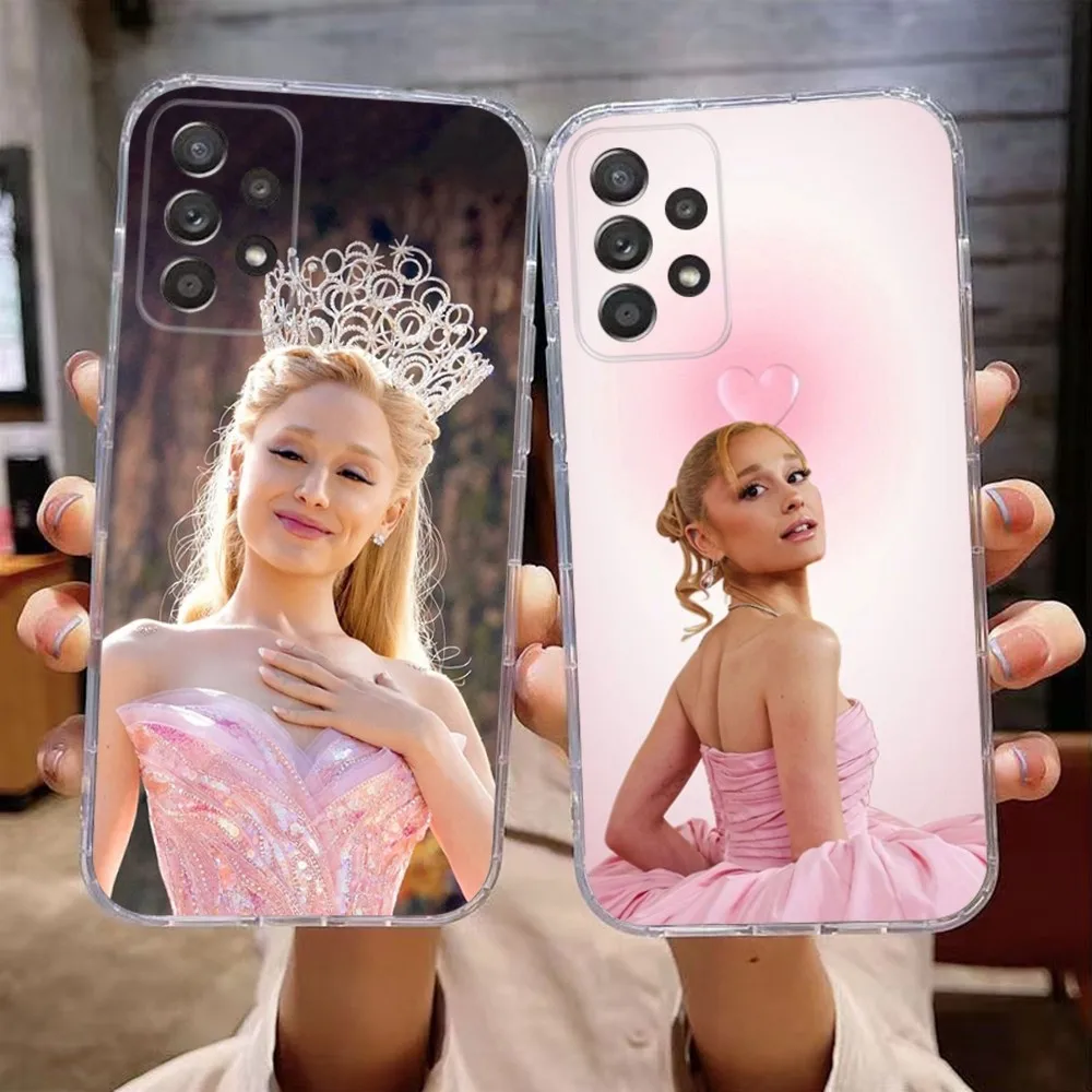 

A-Ariana G-Grande New W-Witch Phone Case For Samsung Galaxy A71,70,52,51,40,31,A50,30S,21S,Note20ultra Transparent Cover