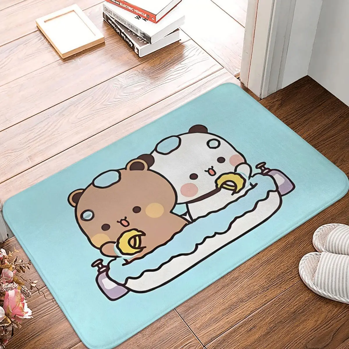 Take A Bath Bath Mat Bubu and Dudu Anime Protective Toilet Mat Kitchen Shower Door Non-slip Foot Mat Graphic Bathroom Carpet