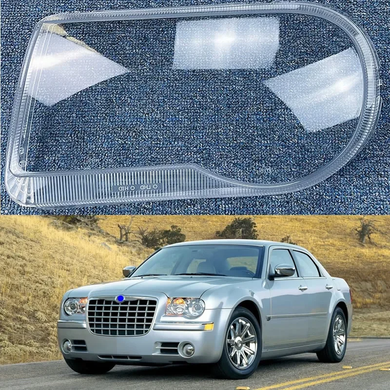 

For Chrysler 300C 2004-2010 Car Accessories Transparent Headlamp Cover Lamp Shade Headlight Shell Lampshade Lens Plexiglass