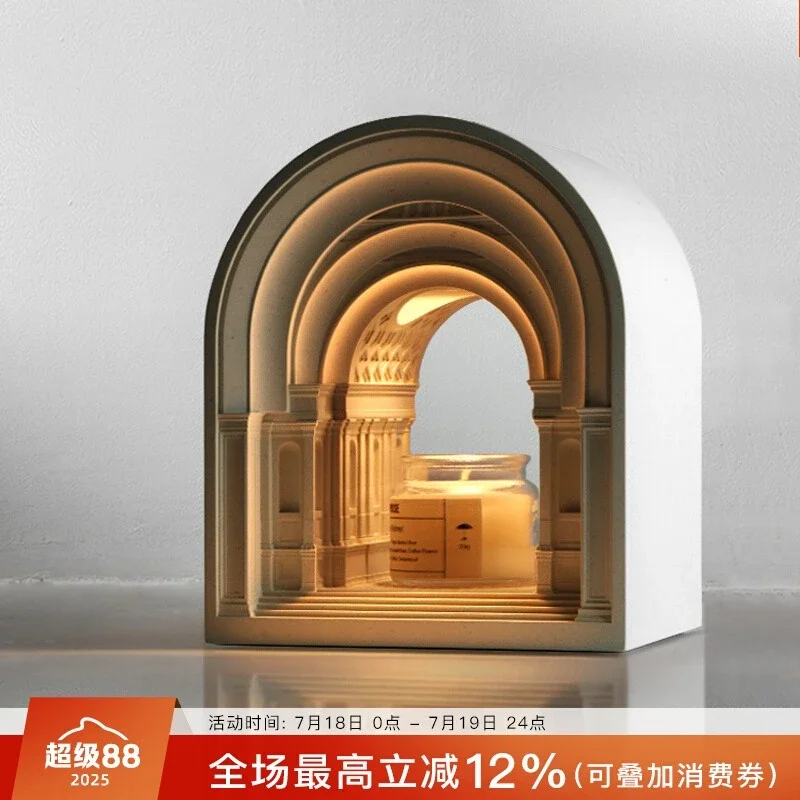Original Athens Academy Fireless Fragrance Timed Melting Wax Light Melting Candle Light Atmosphere Night Light Wedding Gift