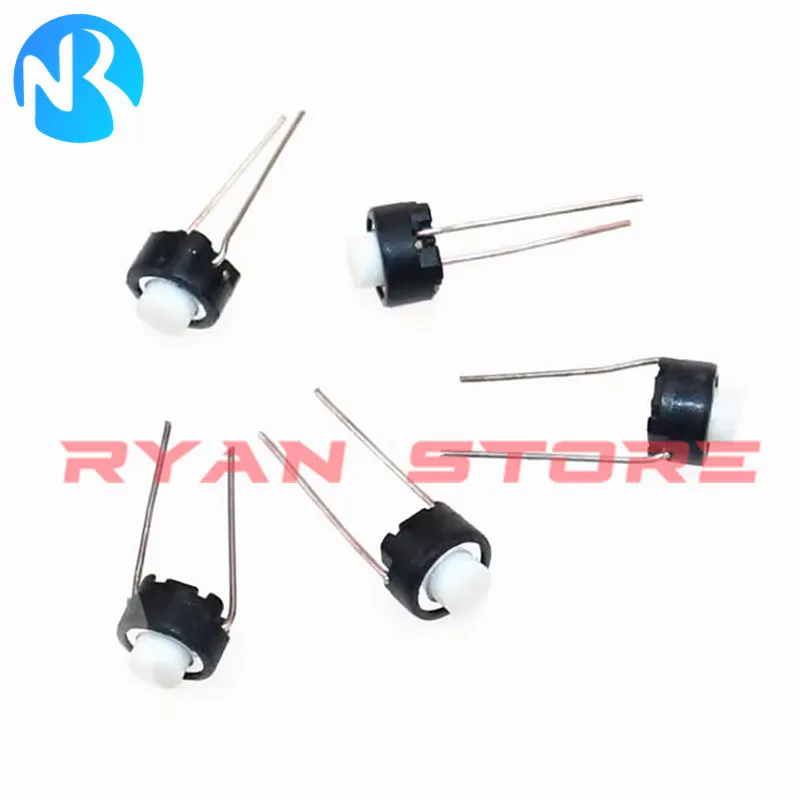 50PCS 100% New SKRGAED010 6*6*4.3MM Touch Switch 6*6*5mm DIP 2Pin Tactile Push Button Micro Tact Switch 6X6X4.3 6X6X5MM