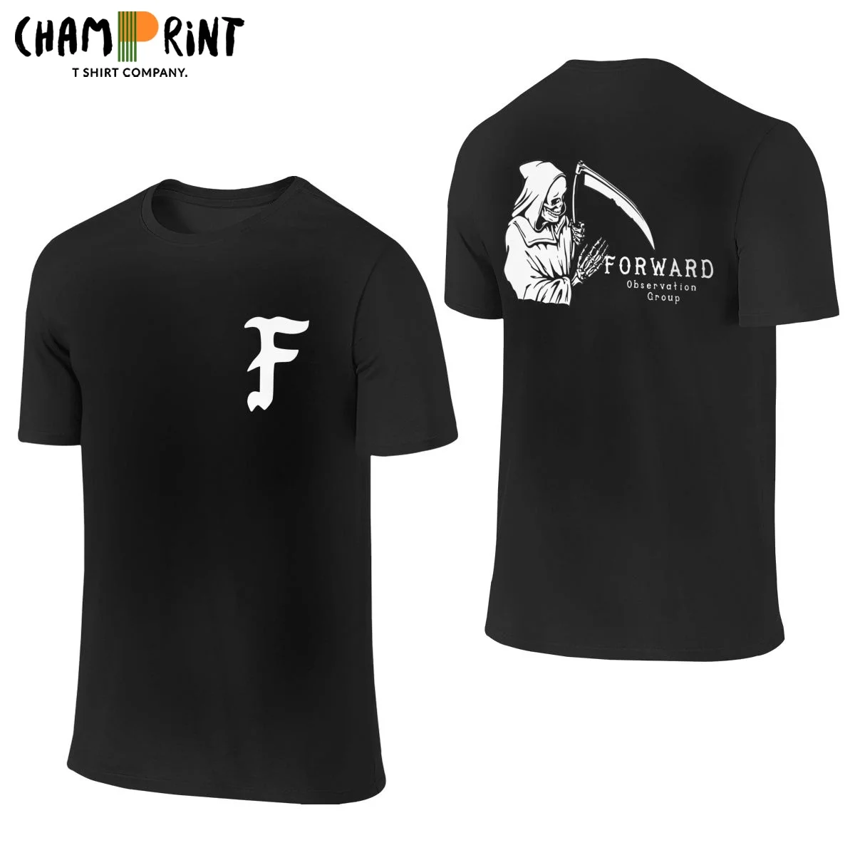 Men's Forward Observations Group T Shirt Pure Cotton Clothes Vintage Front Back Two Sides Short Sleeve O Neck Tee Shirt T-Shirts