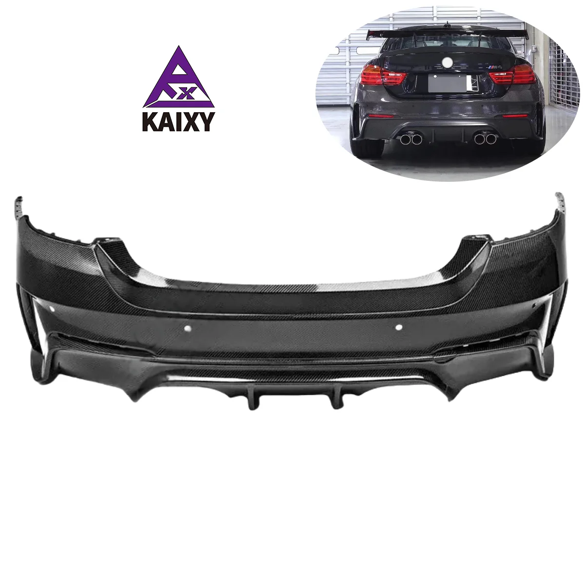 

3D-style full carbon fiber rear bumper for BMW F80 F82 F83 M3 M4 body kit