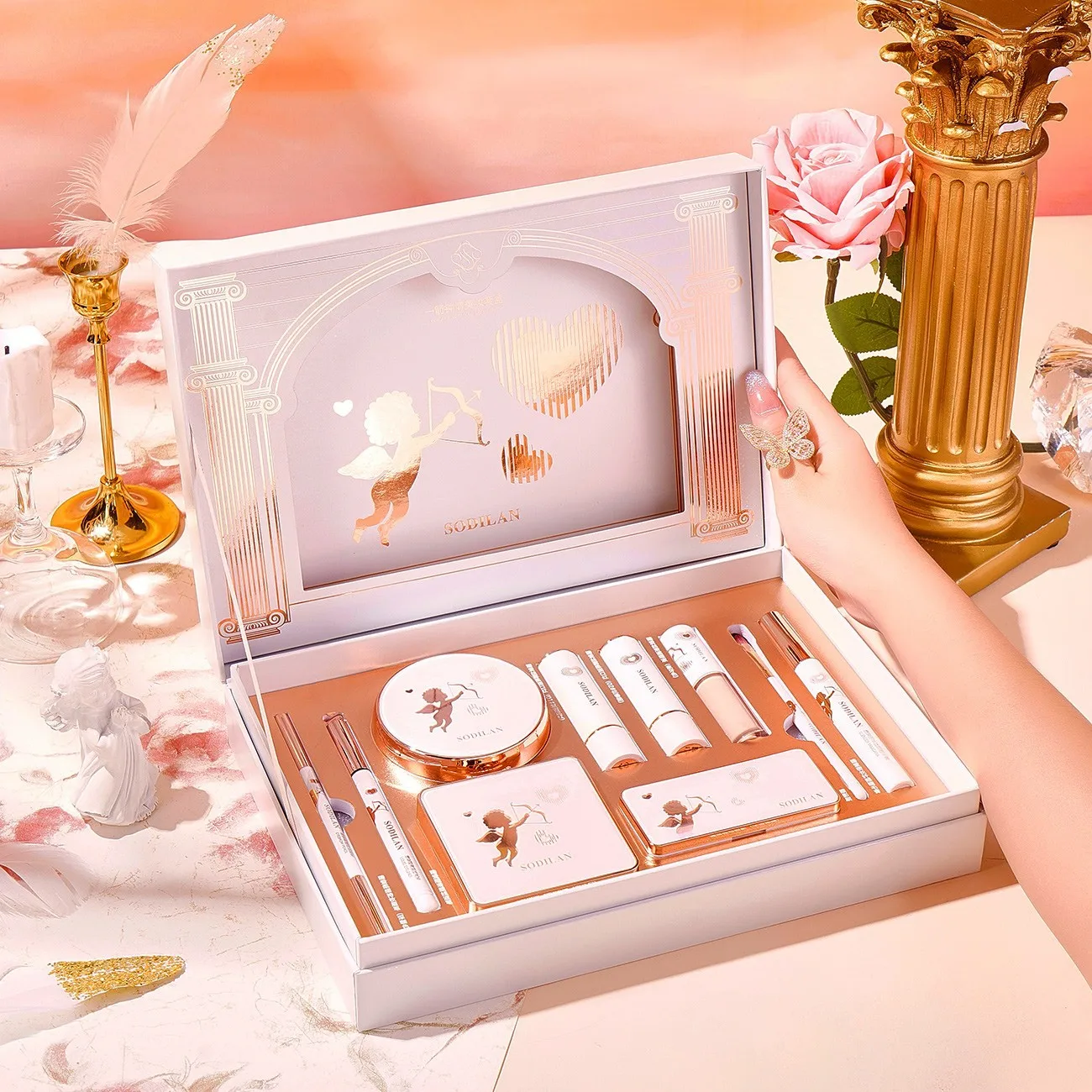 Hot One Arrow Love Makeup Set 10-piece Set Send Girlfriend 520 Valentine\'s Day Birthday Gift Box Gift Set Wholesale Cosmetics