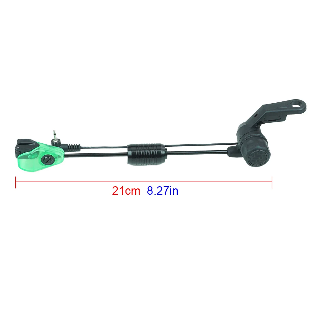 Hirisi B2036 Fishing Bite Alarm LED Light Swing Indicator Waterproof Carp Fishing Gear with Case for Night Fishing