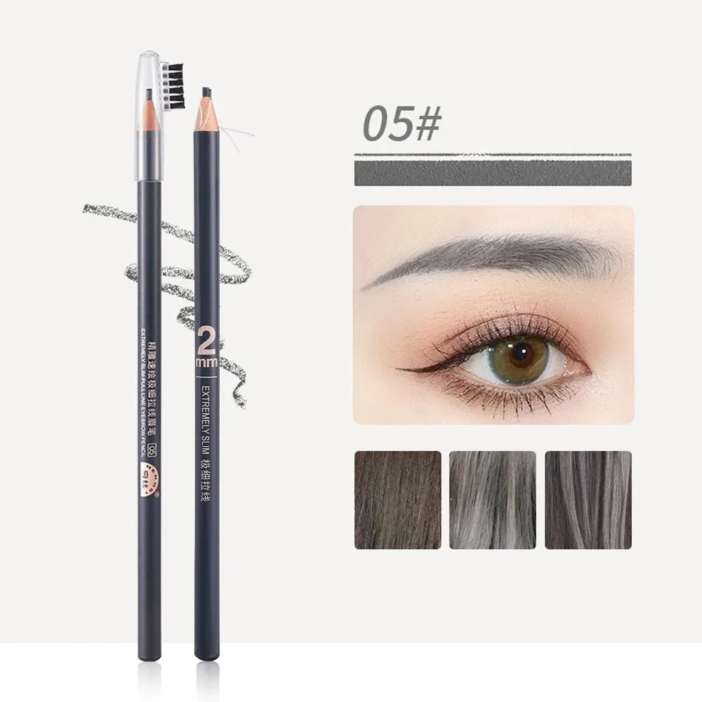 New Waterproof Eyebrow Pencil with Brush Long Lasting Eye Brow Pencil Natural Makeup Eyebrow