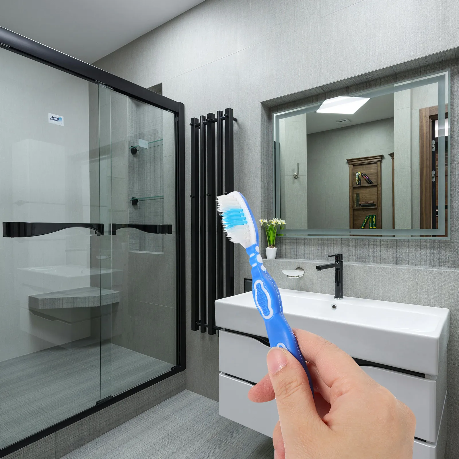 Lot de 10 petites brosses à dents à manche court et souple pour usage en prison, charité, églises – Outil de nettoyage sécurisé