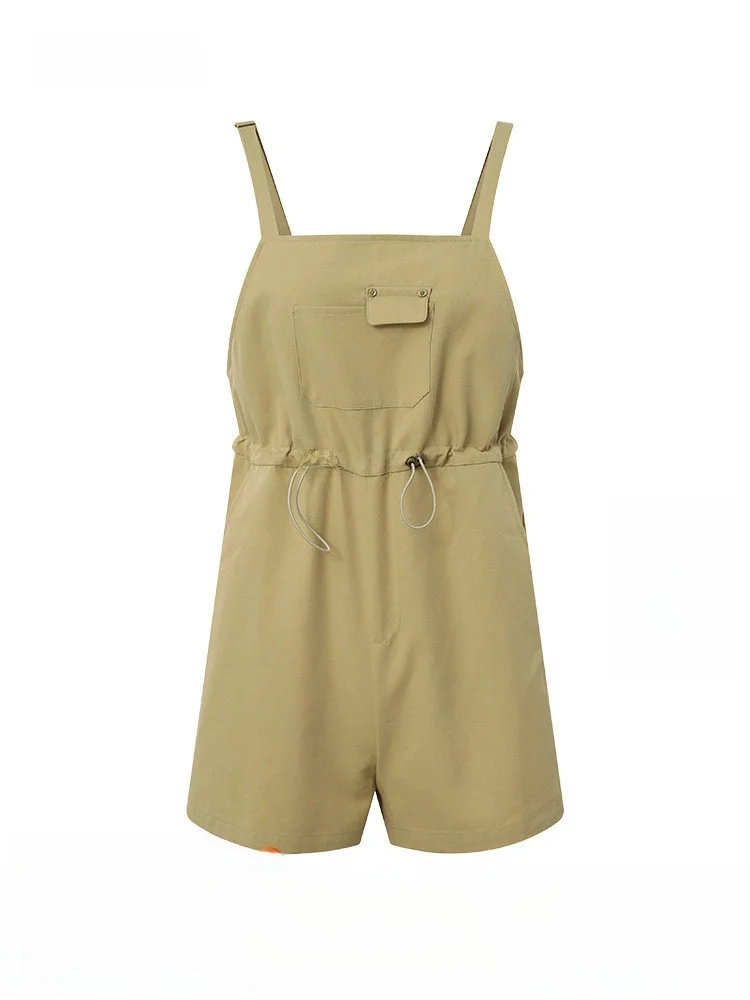 

DTLANDO Летний женский комбинезон: модный, с завышенной талией, из хлопковой смеси, повседневный, прямой крой, для делового стиля