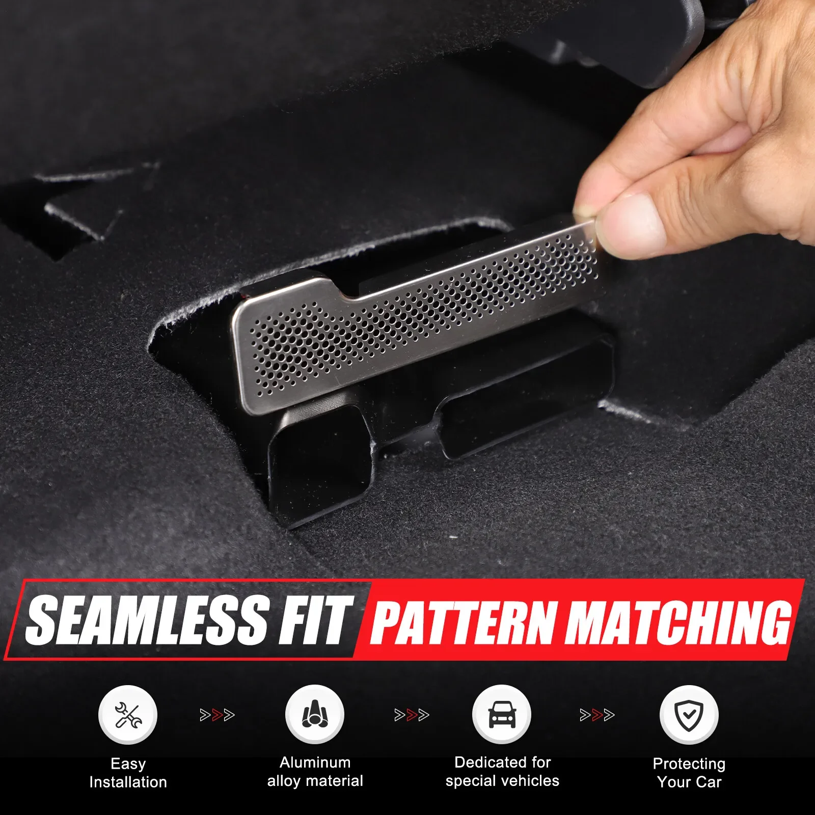 

Seat Under Floor Air Conditioning Outlet Vent Dust Cover For Toyota Land Cruiser Prado LC250 2024 2025 Shield Trim Accessories