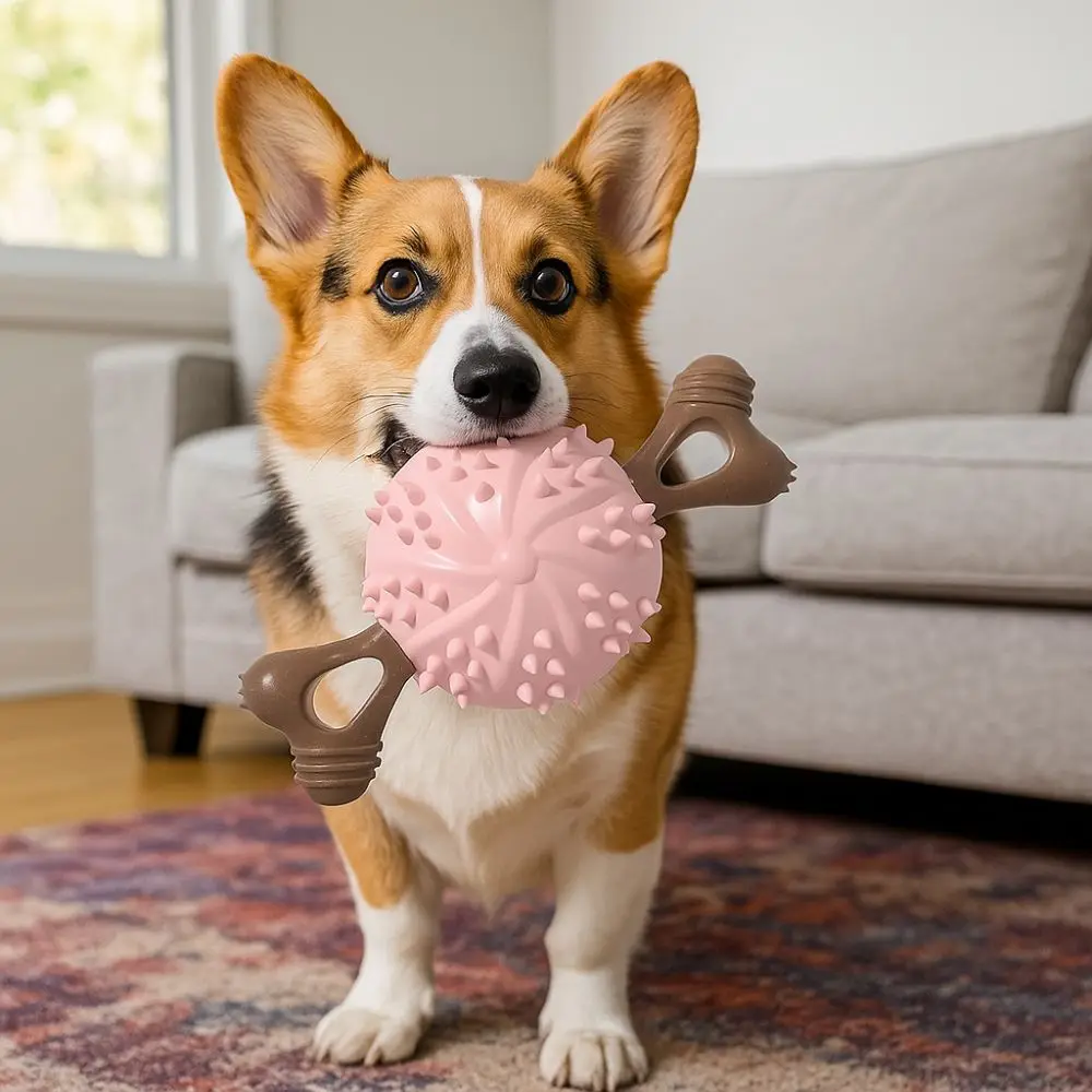 

Pet Supplies Bite Resistant Dog Teething Stick Soft TPR Dog Chew Toy with Raised Dots Dog Toothbrush Toy Playing