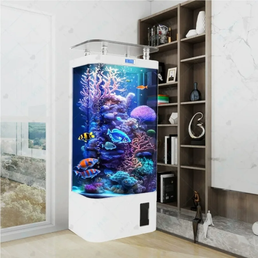 Self-circulating Aquarium Durable Integrated Vertical Reception Desks Glass Water Replacement Office Furniture Военное Дело LJ40