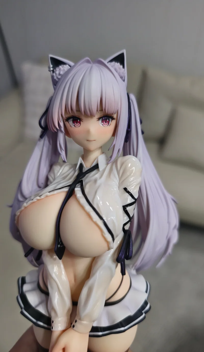 

Spot, high-quality beautiful girl boxed model, standing Alvina, landscape desktop, ornament chassis gift.