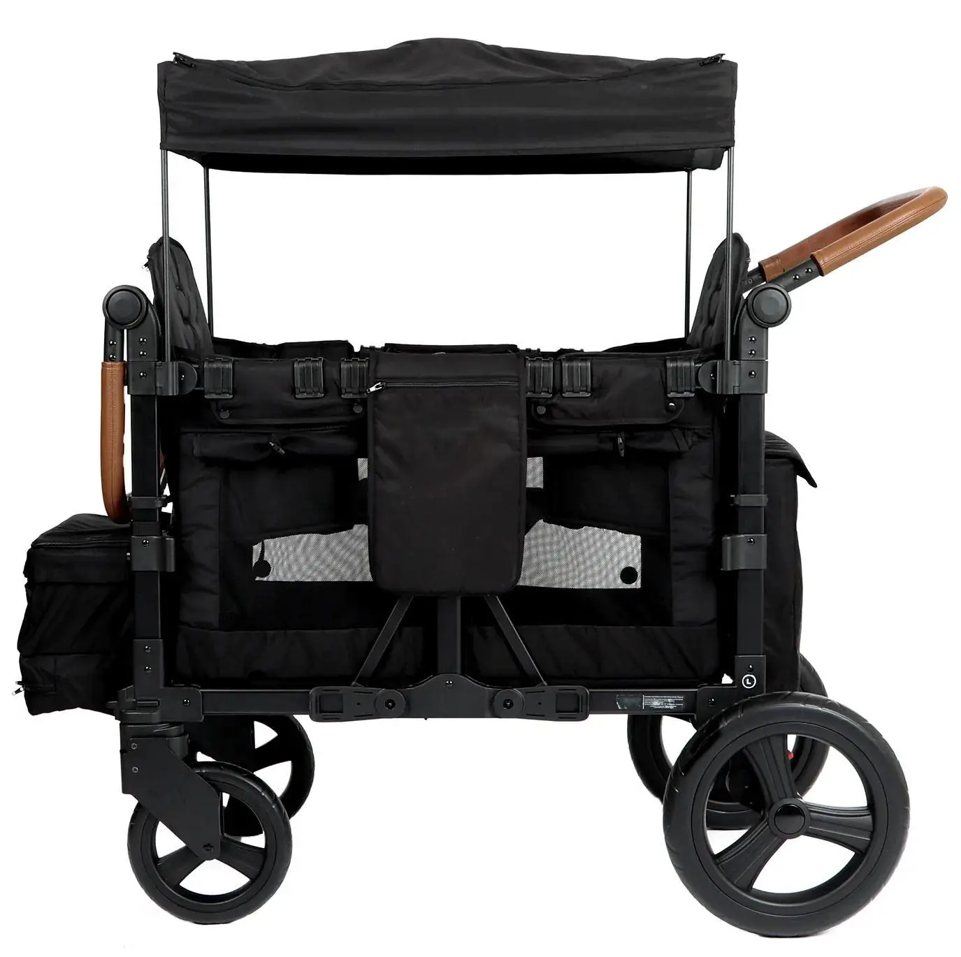 

Seater Stroller Wagon City Wagon Cruiser Stroller 3 Point Safety Harness Black All Weather