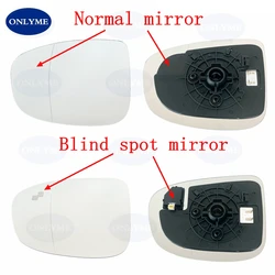 Car Wide Angle Heated Mirror Glass With Blind Spot Warning Light For Mazda Cx3 Cx-3 2015 2016 2017