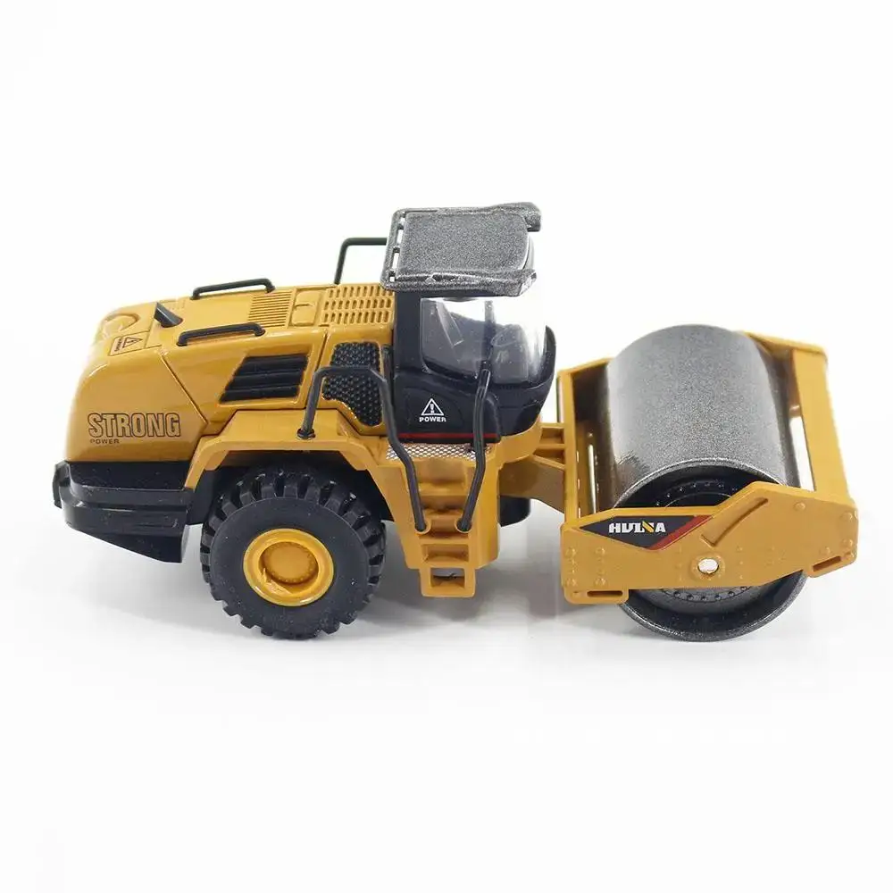 1815 HuiNa Alloy Road Roller Construction Toys Modelos de veículos de construção Design em escala 1:60