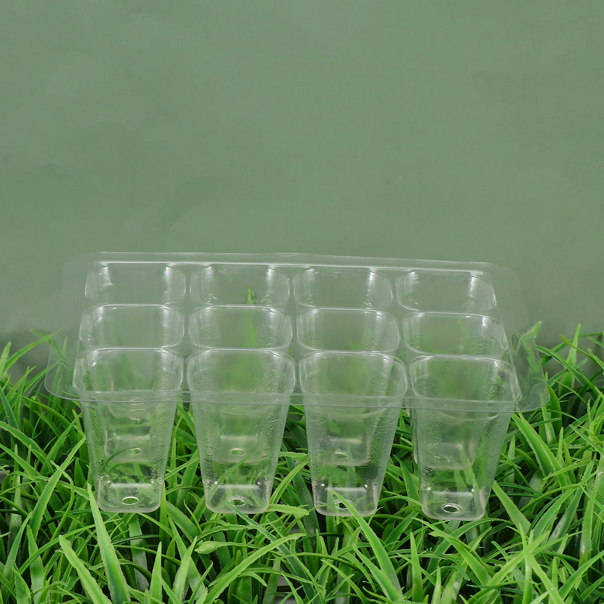 

12 шт., детская коробка, поднос для растений, стартовый поднос для рассады, белая основа, прозрачное отверстие, садовый горшок для выращивания растений, этикетки для гидропоники