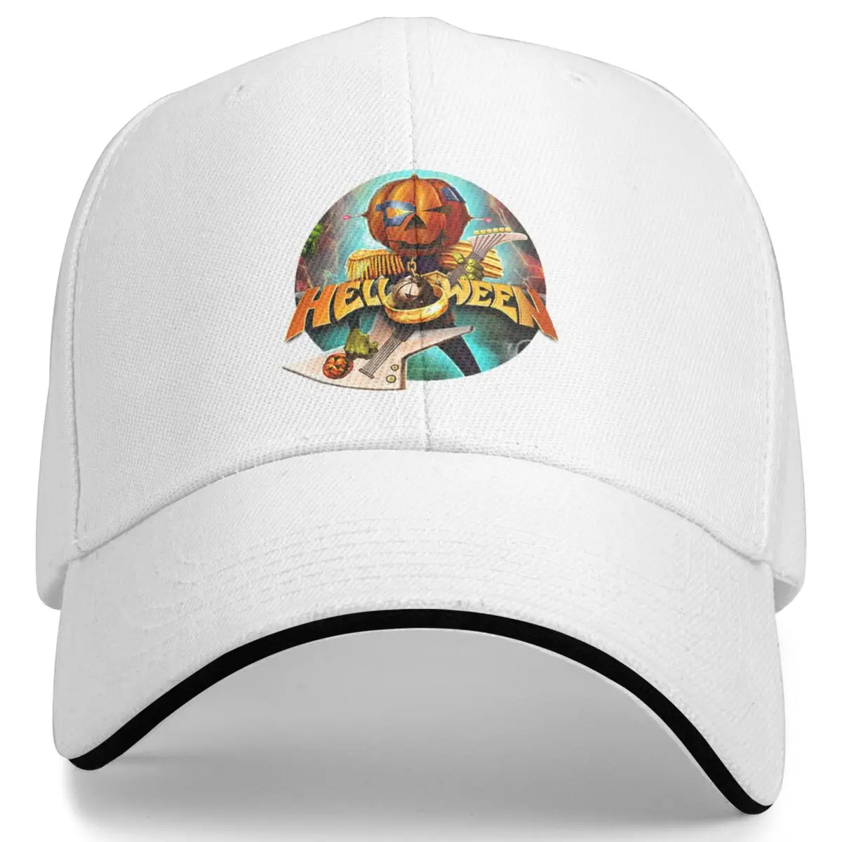 Classic Helloween Rock Band Caps Men Women Adjustable Fit Golf Hat Metal Music Trucker Hat for Casual Wear