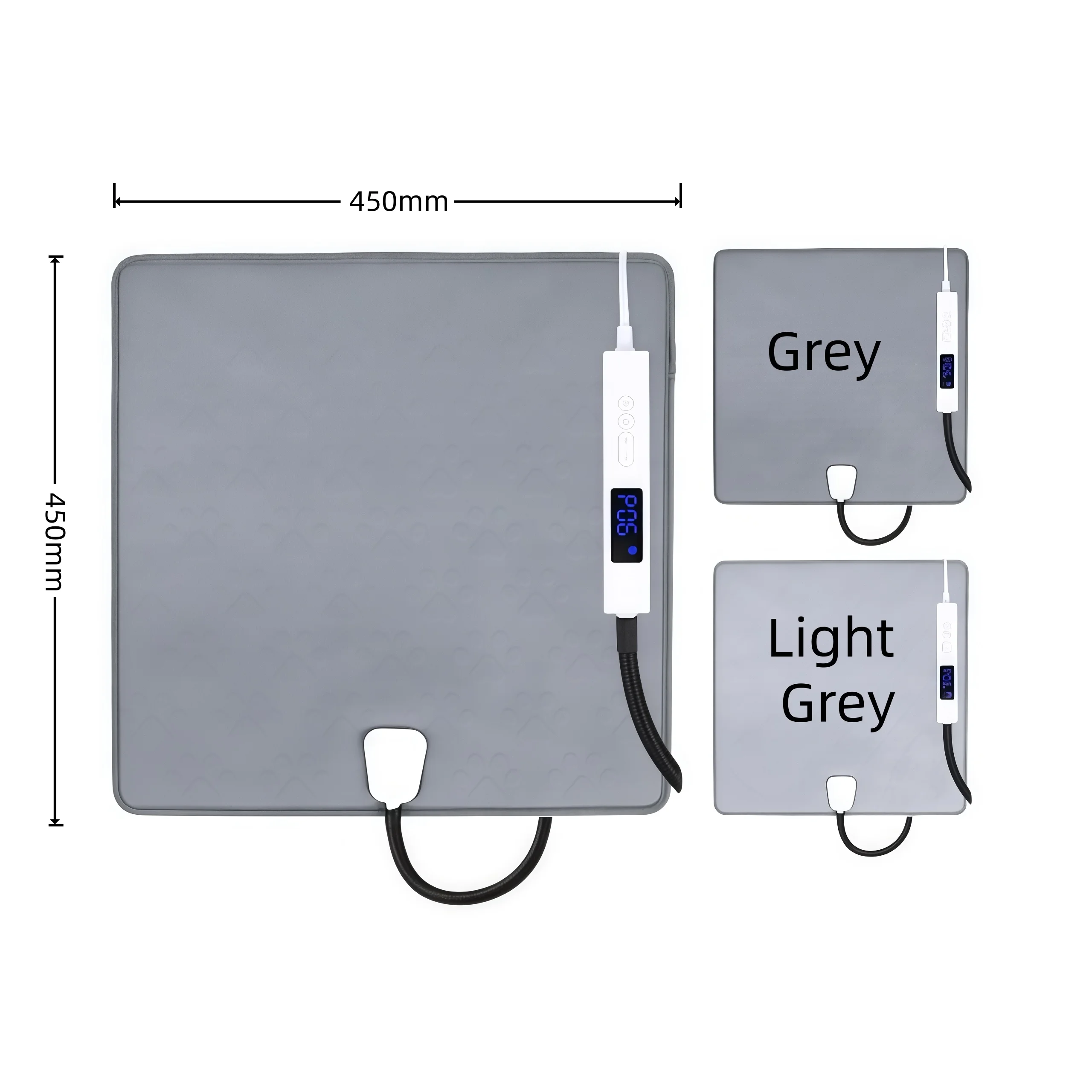 

STLFВысококачественный водонепроницаемый электрический тепловой коврик 450*450 мм, умная/базовая модель, опционально с регулируемым термостатом для клетки для собак/кошек