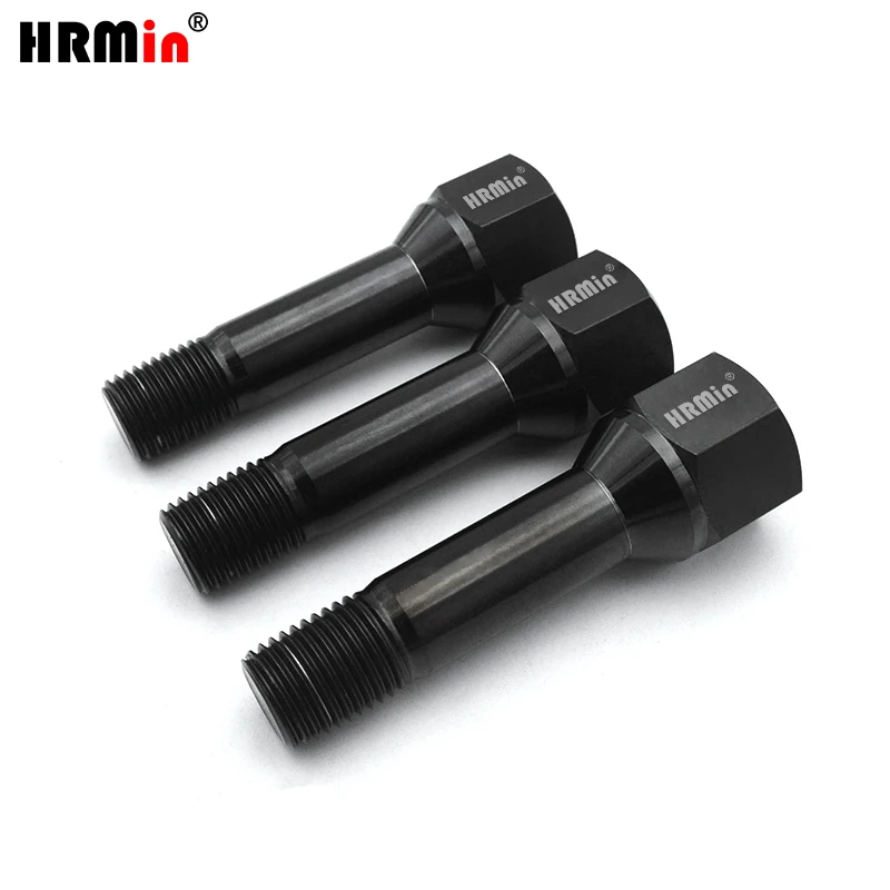 HRmin 22mm Hex 60 Degree Cone Seat Gr.5 Titanium Automobile Vehicle Car Wheel Bolt for Ferrari Cars M14x1.5x50mm