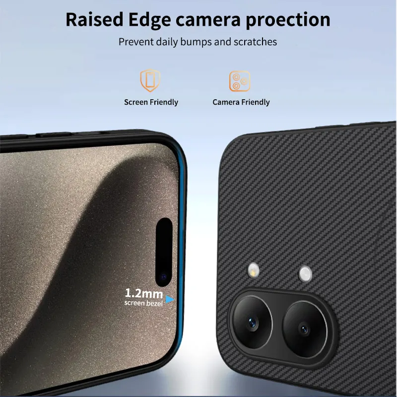 For Magsafe Magnetic Phone Case For Xiaomi Poco X8 Pro Max X7 Pro X6 Pro Carbon Fiber Texture Shockproof Cover Funda Capa view 3