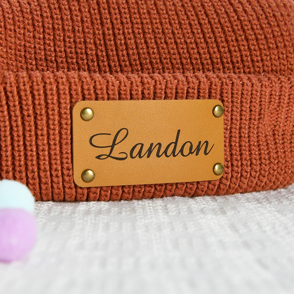 

Custom Leather Labels - Laser Cut, Eco-friendly - for Clothing, Shoes & DIY Crafts - Various Sizes - with Free Rivets