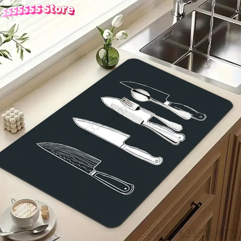 Durable Diatomaceous Earth Multi-Purpose Appliance Cover Pad with Knife Design - Dishwasher & Coffee Machine Protector for Count