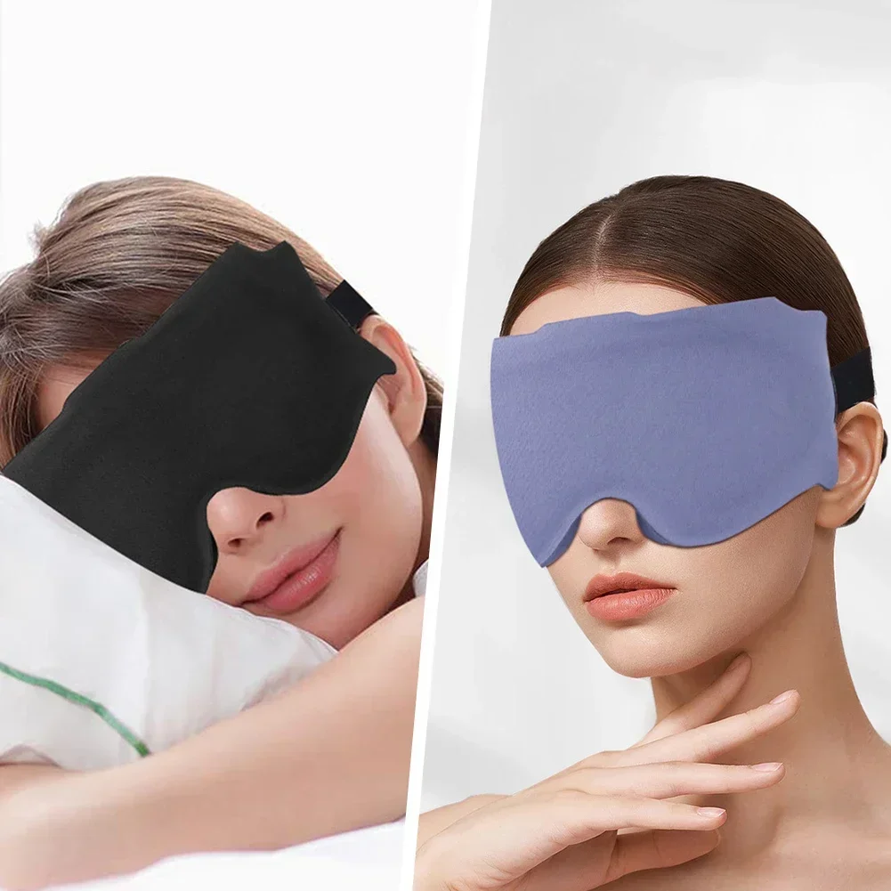 Maschera per dormire 3D Blocco maschera per dormire imbottita morbida e leggera per gli occhi Slaapmasker Ombretto Benda per dormire Maschera per il viso Benda sull'occhio