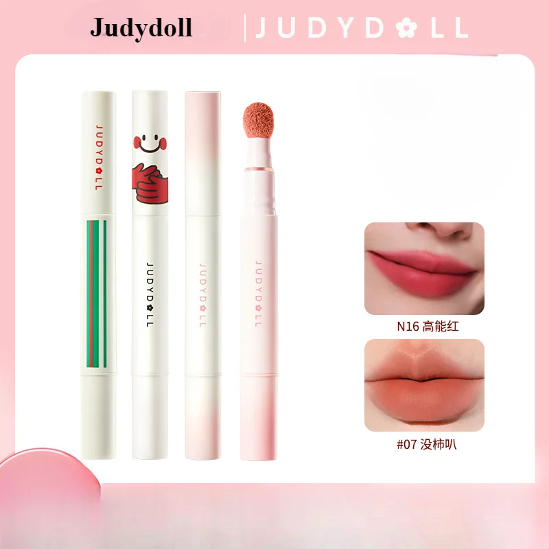 Judydoll Hug Sports Series Matte Cushion Air Cushion Nude Red Lip Powder Cream Lip Mud Long-lasting Makeup