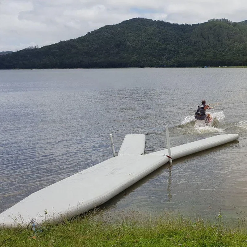 Inflatable Y pontoon เรือยอชท์ลอยน้ําแพลตฟอร์ม Dock Sation