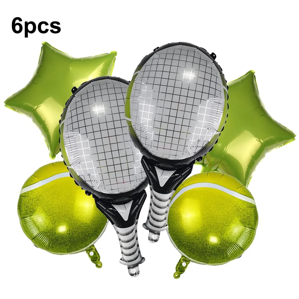 Sports Themed Tennis Tableware Paper Plates Napkin Tennis Balloon Ball Fans Sports Games Kids Men Girl Birthday Party Decoration