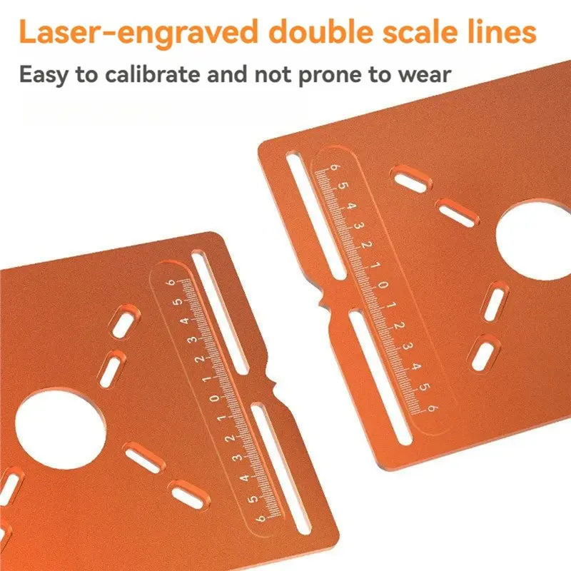 A01F-Upgraded Slotting Router Plate Router Grooving Base Plate Trimmer Base For Edge-Trimming Machine Positioning Auxiliary
