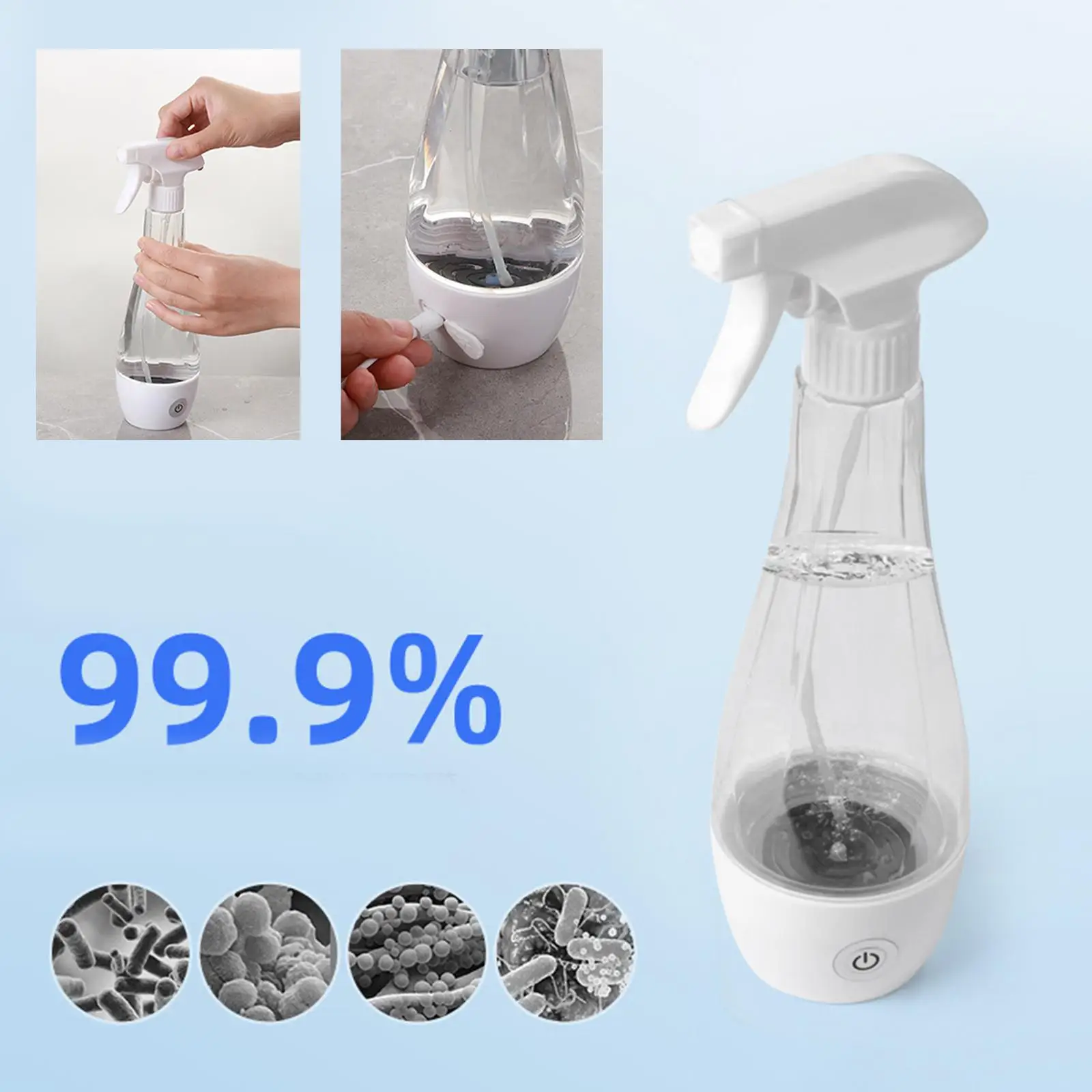 Disinfecting Water Maker Spray Bottle 350ml Detergent Maker for Bathroom Home School